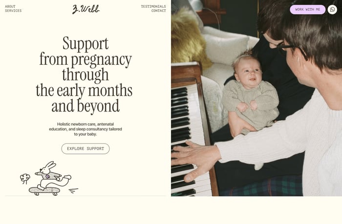 Zara Webb website preview