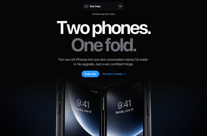 Duo Case website preview