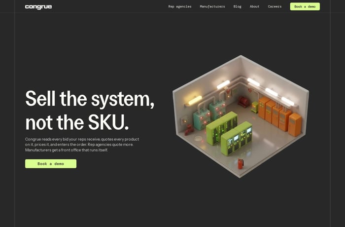 Congrue website preview