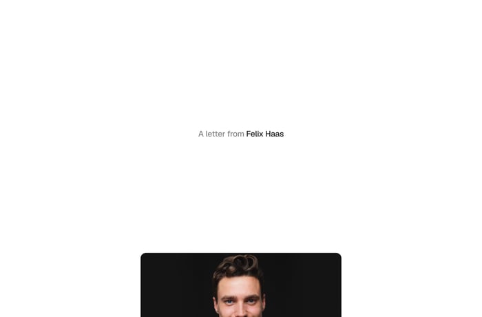 Felix Haas website preview