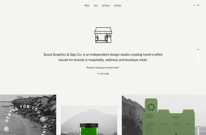 Scout Graphics website preview