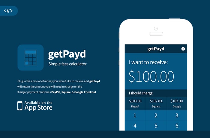 Getpay.me website preview