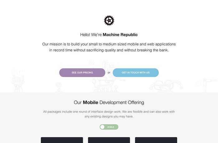 Machine Republic website preview