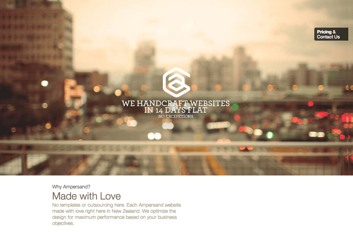 Ampersand website preview
