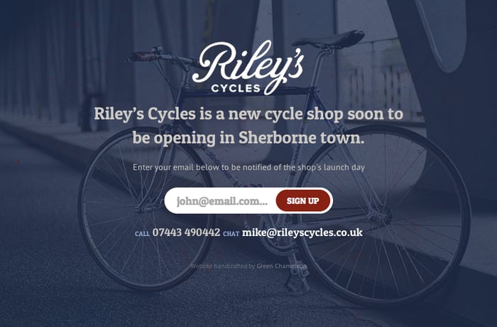 Riley’s Cycles website preview