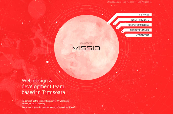 Vissio website preview