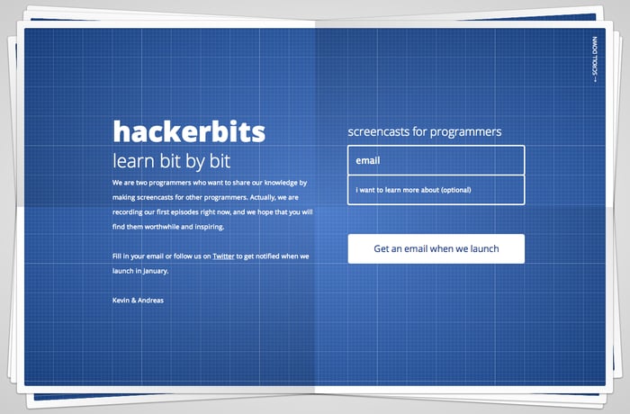 Hackerbits website preview