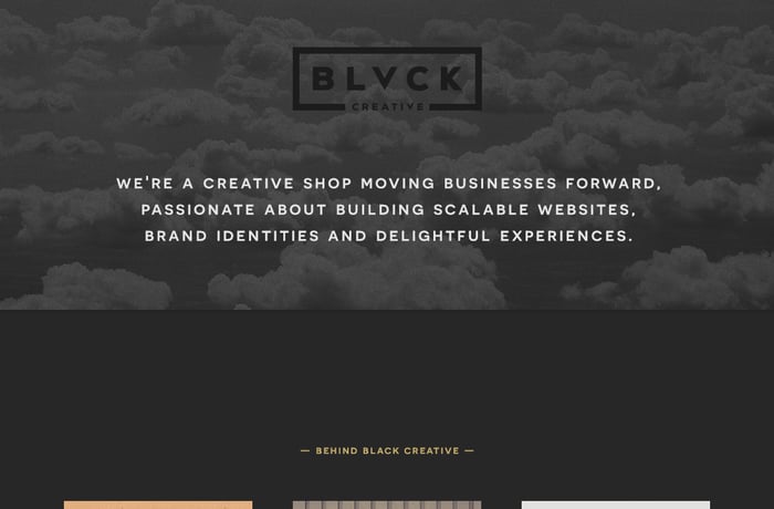 Black Creative website preview
