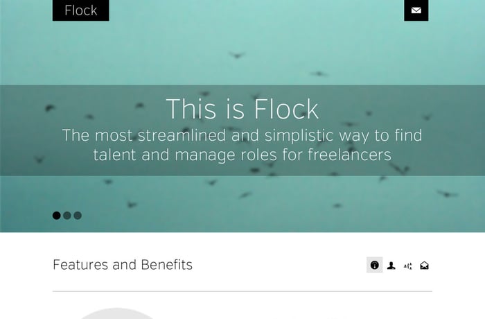 Flock website preview