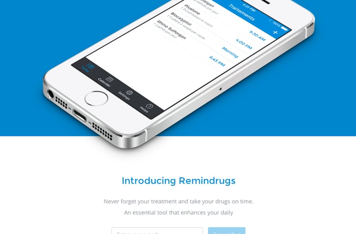 Remindrugs website preview