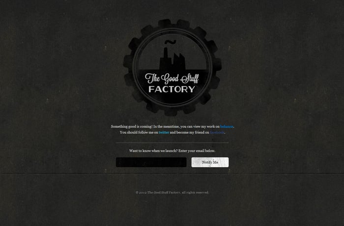 The Good Stuff Factory website preview