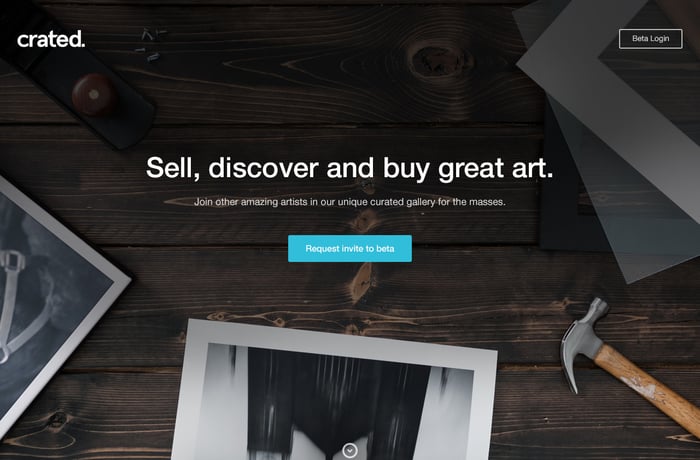 Crated website preview