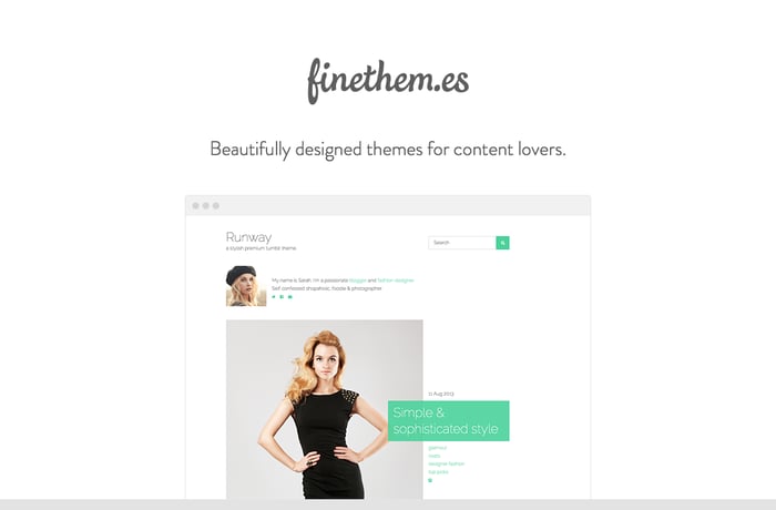 FineThem.es website preview