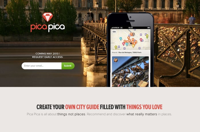 Pica Pica website preview