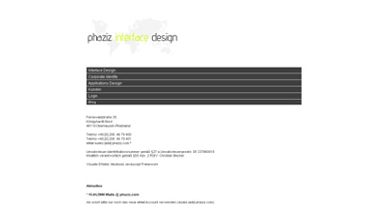 phaziz interface design Thumbnail Preview