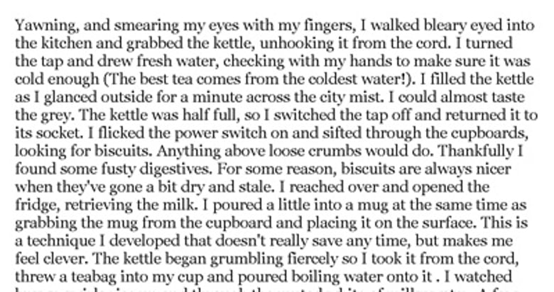 Telescopic Text Thumbnail Preview