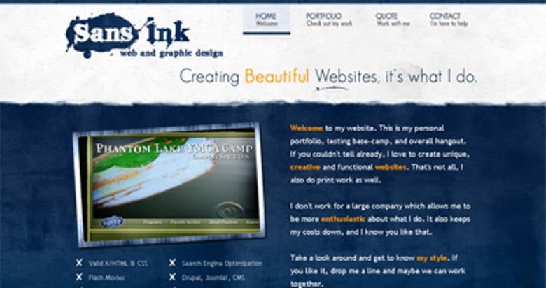 Sans ink Thumbnail Preview