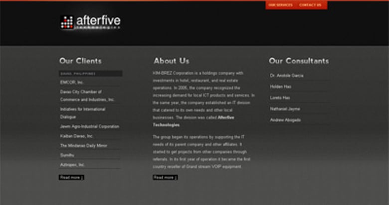 Afterfive Technologies Thumbnail Preview