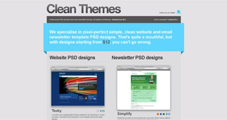 Clean Themes Thumbnail Preview
