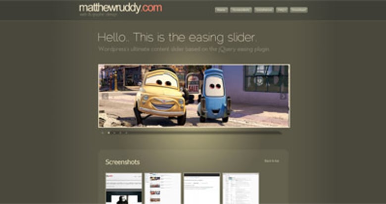 Easing Slider Thumbnail Preview