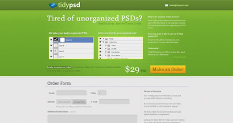 TidyPSD Thumbnail Preview