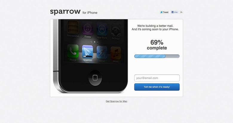 Sparrow for iPhone Thumbnail Preview