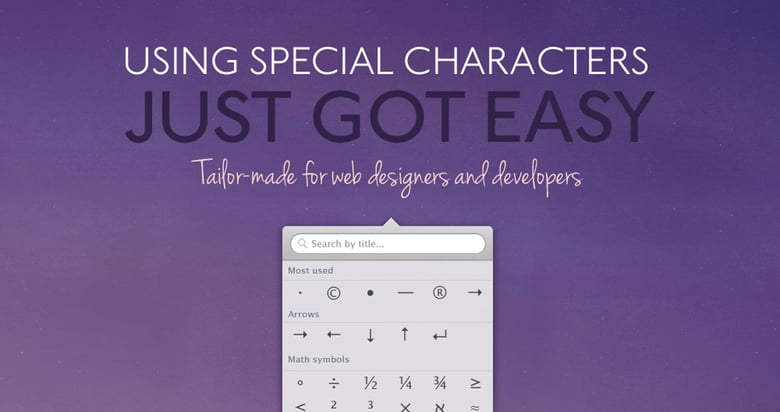 Characters mac app Thumbnail Preview