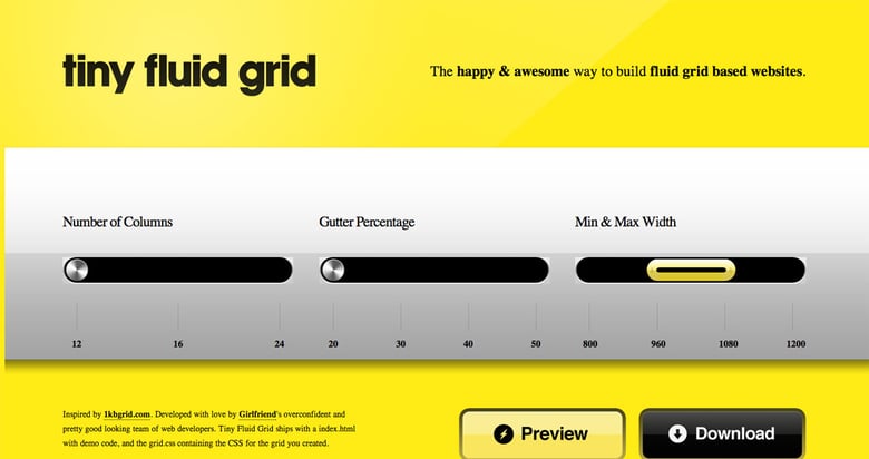 Tiny Fluid Grid Thumbnail Preview