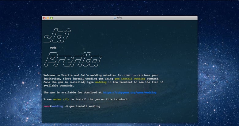 Terminal Wedding Thumbnail Preview