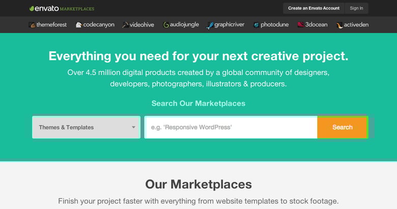 Envato Marketplaces Thumbnail Preview