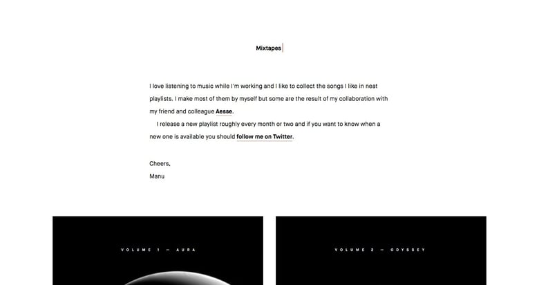 Mixtapes Thumbnail Preview