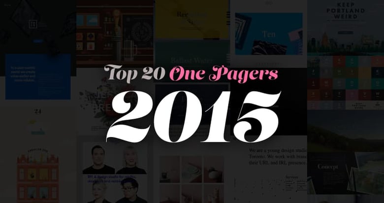 The Top 20 One Pagers from 2015.