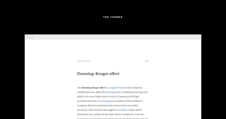 The Themes Thumbnail Preview