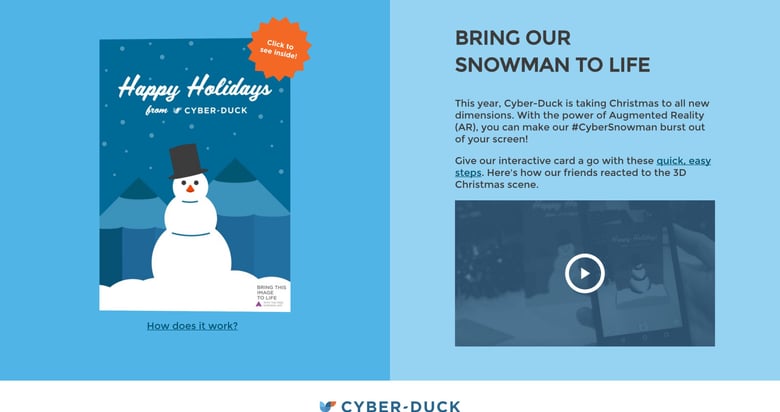 Augmented Reality Christmas Card Thumbnail Preview