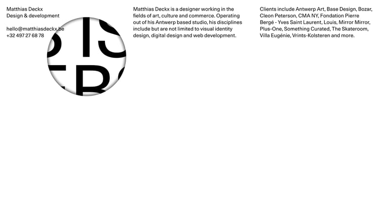 Matthias Deckx Thumbnail Preview