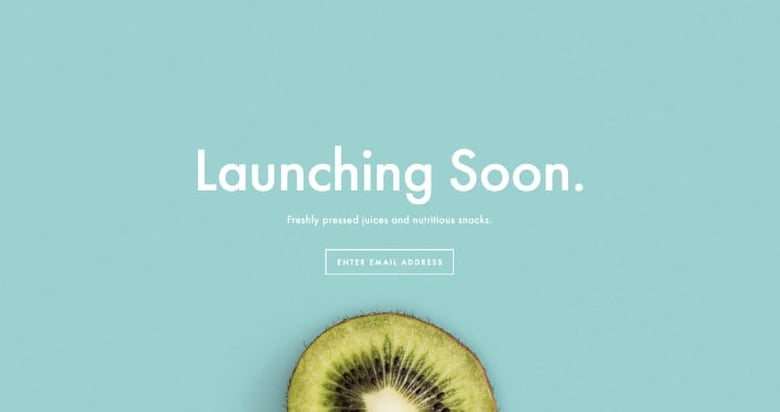 Gather emails before your launch using a Squarespace “Launching Soon” template