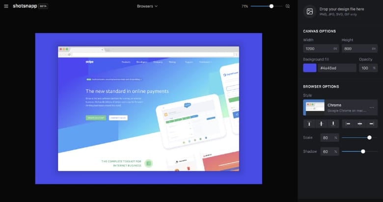 Create Device Mockups for your Landing Page with Shotsnapp