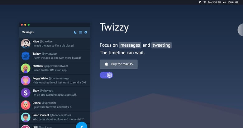 Twizzy Thumbnail Preview