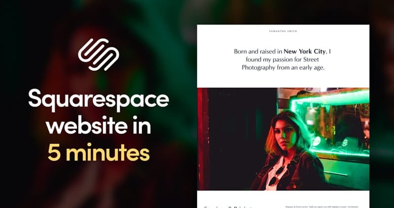 How to create your first Squarespace site in under 5 minutes [video]