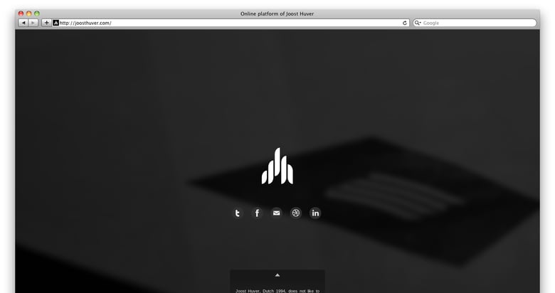 Online Platform of Joost Huver Thumbnail Preview