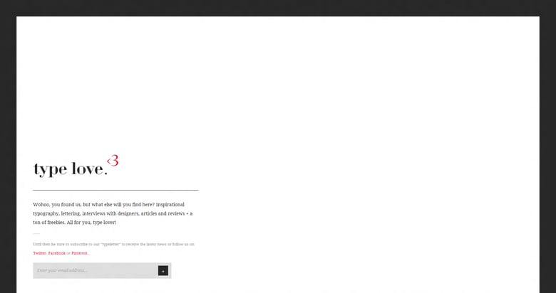 Type Love Thumbnail Preview