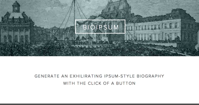 BioIpsum Thumbnail Preview