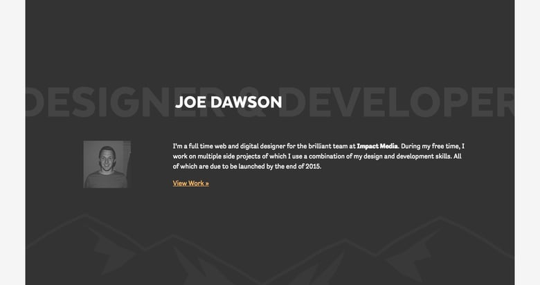 Joe Dawson Thumbnail Preview