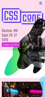 CSSConf US 2016 Mobile Preview