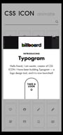 CSS Icon Mobile Preview