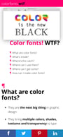 Color Fonts! WTF? Mobile Preview