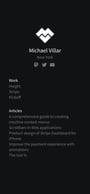 Michaël Villar Mobile Preview