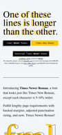 Times Newer Roman Mobile Preview