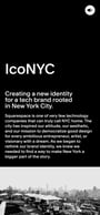 IcoNYC – Squarespace Mobile Preview