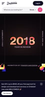 Dribbble 2018 Year in Review Mobile Preview